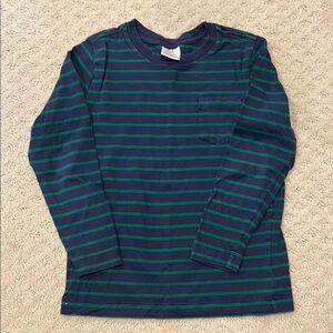 Hanna Andersson Blue and Green Long Sleeve Tee